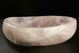 Polished Rose Quartz Bowl #304623-1